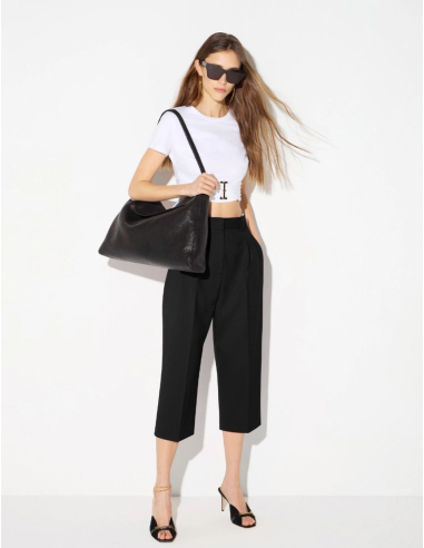 Elisabetta Franchi haut femme avec détail bijou doré