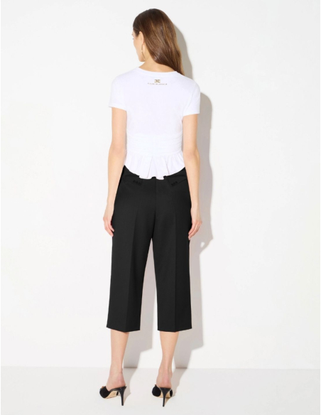 Elisabetta Franchi ivory Italian designer T-shirt women