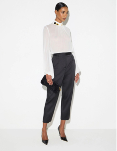 Elisabetta Franchi pantalon en satin stretch femme 2