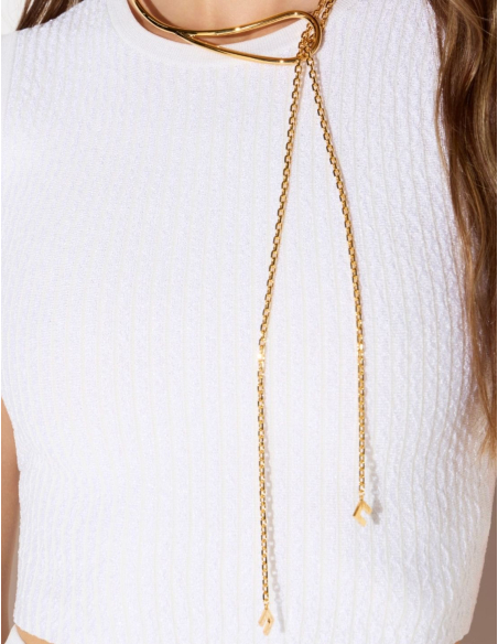 Elisabetta Franchi débardeur tricot femme élégant