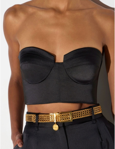 Elisabetta Franchi satin bustier top women