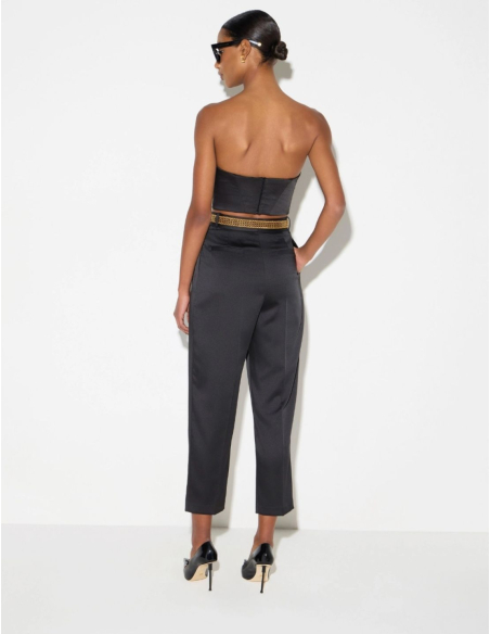 Elisabetta Franchi structured stretch satin top