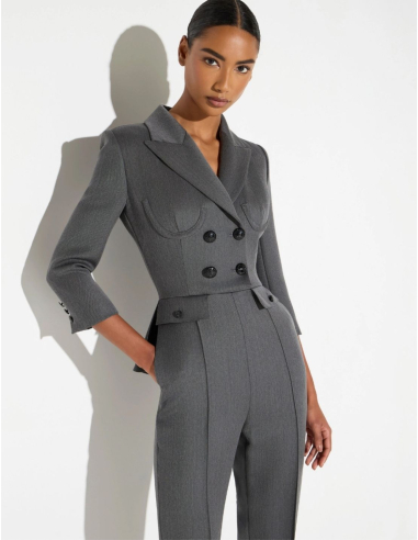 Elisabetta Franchi double-breasted jumpsuit with logo buttons