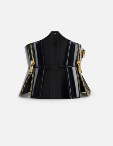 Elisabetta Franchi black bustier belt women