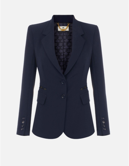 Elisabetta Franchi blazer ajusté en crêpe stretch