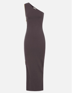 Elisabetta Franchi Red Carpet knit dress with zip