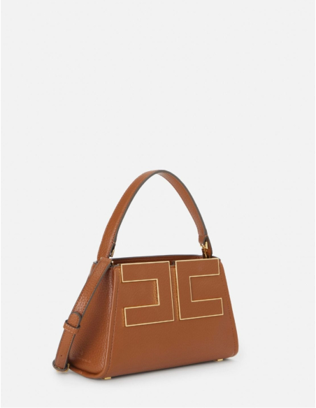 Elisabetta Franchi sac à main cigare avec logo doré