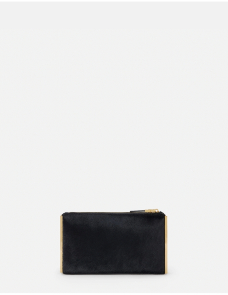 Elisabetta Franchi pochette avec plaques latérales dorées