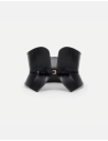 Elisabetta Franchi leather scale-effect bustier belt