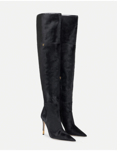 Elisabetta Franchi knee-high pointed toe boots