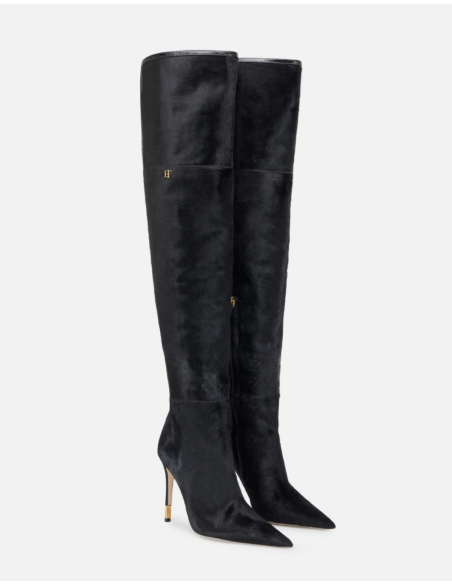 Elisabetta Franchi knee-high pointed toe boots
