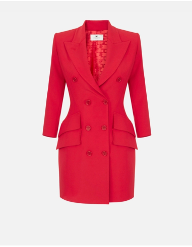 Elisabetta Franchi lightweight crepe coat dress women