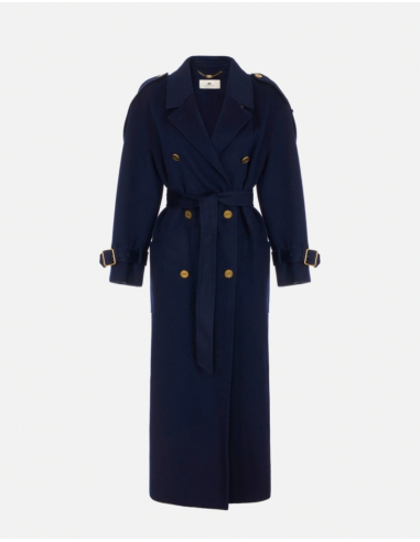 Elisabetta Franchi double cloth coat women