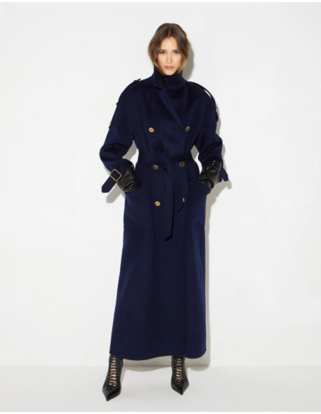 Elisabetta Franchi double-breasted double cloth coat