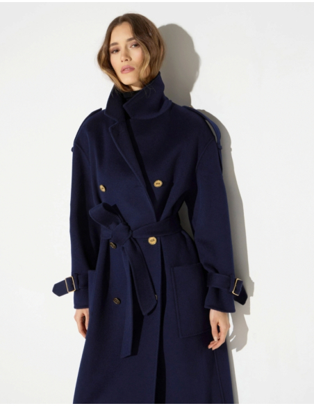 Elisabetta Franchi belted luxury coat