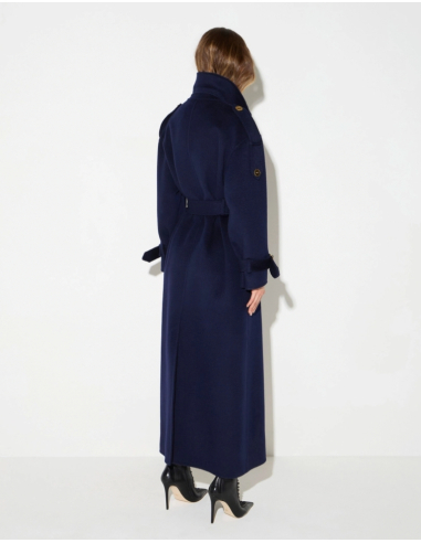 Elisabetta Franchi manteau avec boutons logo dorés