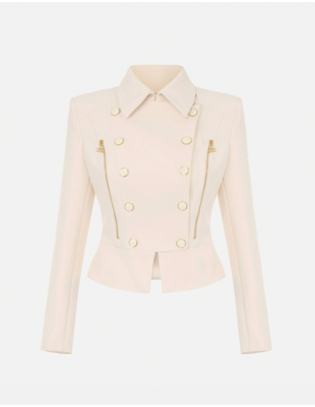 Elisabetta Franchi blazer structuré coupe ajustée