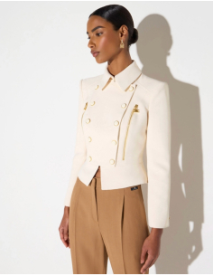 Elisabetta Franchi blazer structuré coupe ajustée 2