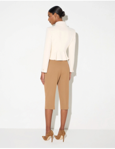 Elisabetta Franchi blazer italien avec détails dorés
