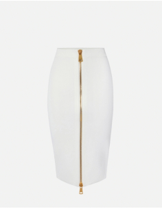 Elisabetta Franchi jupe midi en tricot avec zip