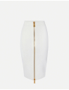 Elisabetta Franchi jupe midi en tricot avec zip