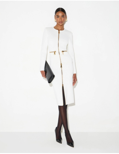 Elisabetta Franchi jupe midi ajustée avec zip doré