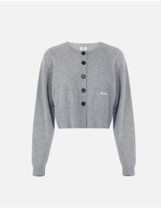 Elisabetta Franchi cardigan en laine et cachemire femme