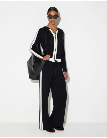 Elisabetta Franchi two-tone viscose knit sweatshirt