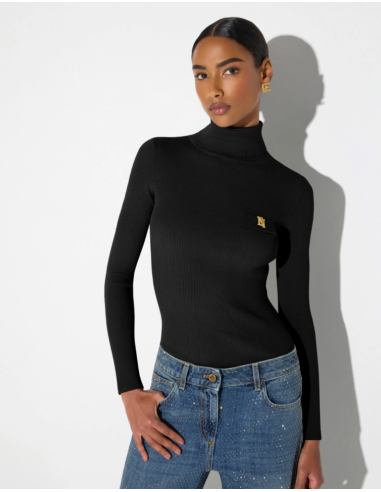 Elisabetta Franchi pull en maille avec broderies ajourées