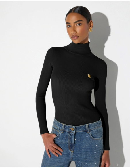 Elisabetta Franchi pull en maille avec broderies ajourées