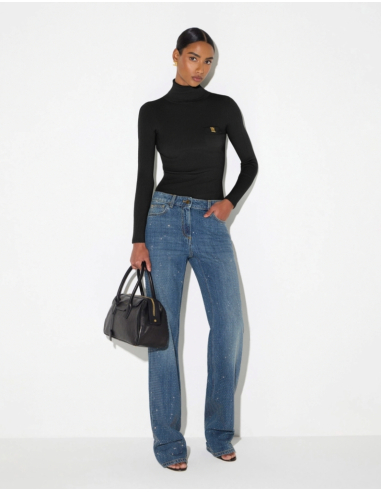 Elisabetta Franchi pull col roulé femme élégant