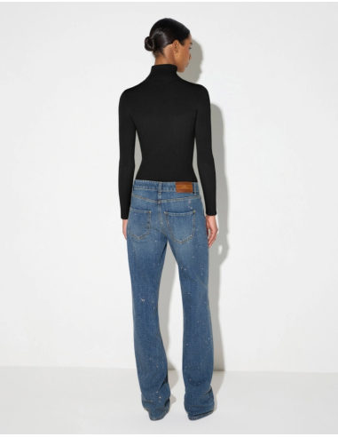 Elisabetta Franchi pull ajusté col montant femme