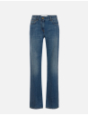 Elisabetta Franchi crystal embellished palazzo jeans