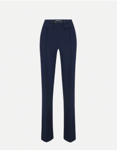 Elisabetta Franchi stretch double crepe palazzo trousers