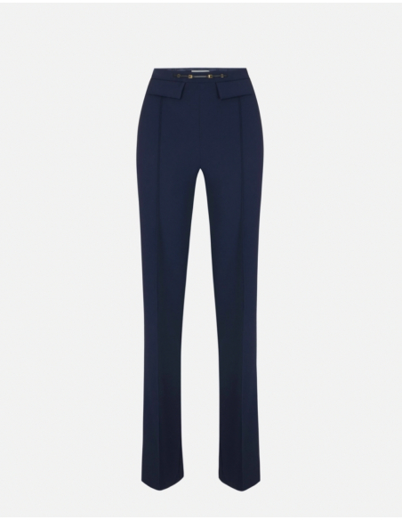 Elisabetta Franchi pantalon palazzo en double crêpe stretch