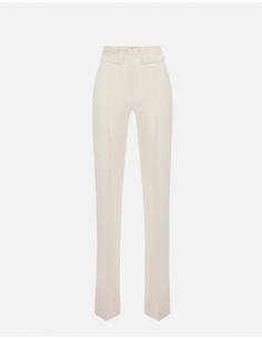 Elisabetta Franchi butter palazzo trousers women