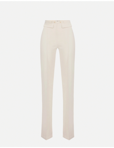 Elisabetta Franchi pantalon palazzo en double crêpe stretch