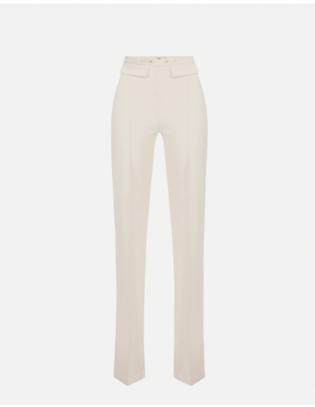 Elisabetta Franchi pantalon palazzo en double crêpe stretch