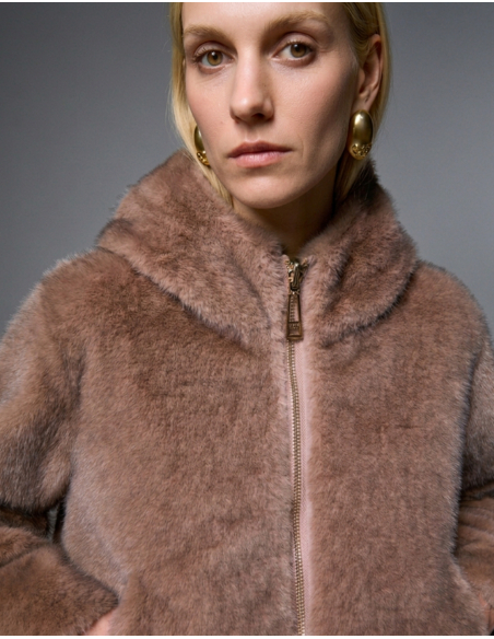 Liu Jo beige jacket with drawstring hem