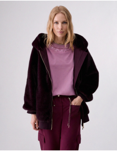 Liu Jo women's oversized teddy jacket