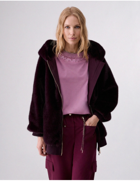 Liu Jo women's oversized teddy jacket
