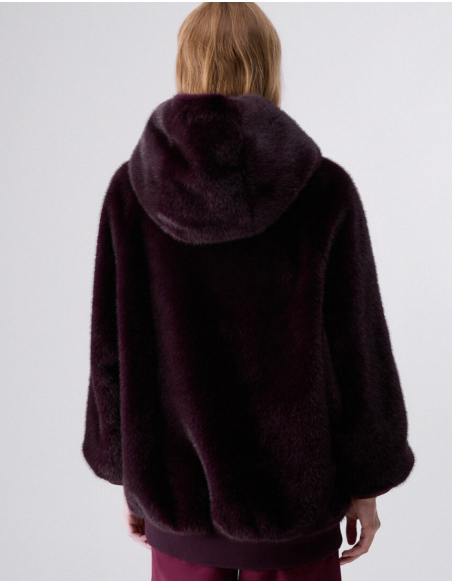 Liu Jo teddy jacket with hood