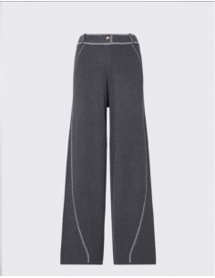 Liu Jo knit trousers with contrast stitching