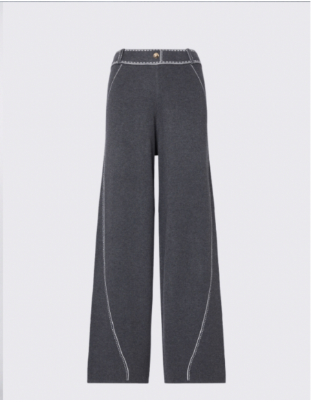 Liu Jo knit trousers with contrast stitching