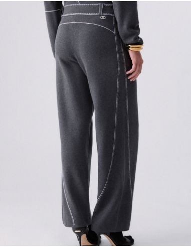 Liu Jo regular fit trousers with contrast stitching