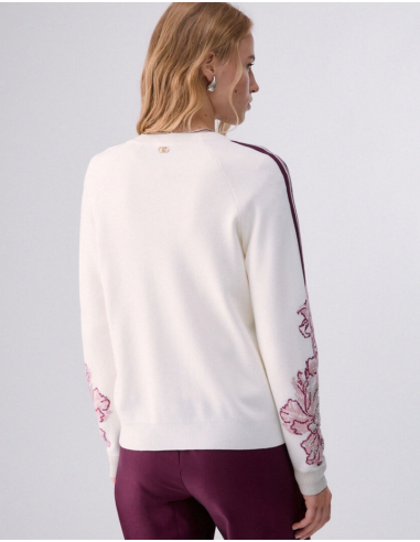 LIU JO White Embroidered Cardigan - TF6093