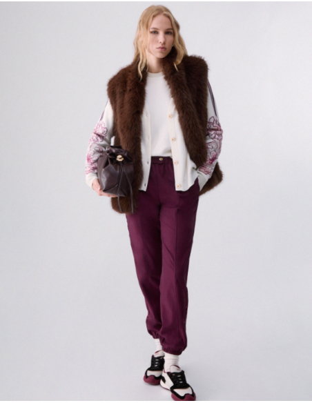 Cardigan LIU JO Brodé Blanc - TF6093