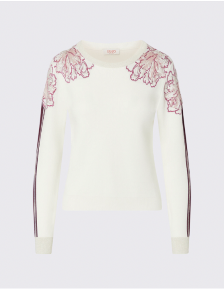 Liu Jo jacquard knit sweater women