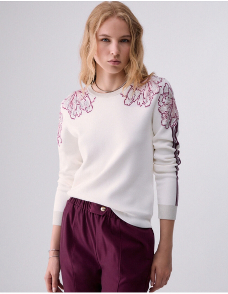 Liu Jo Italian jacquard knit sweater