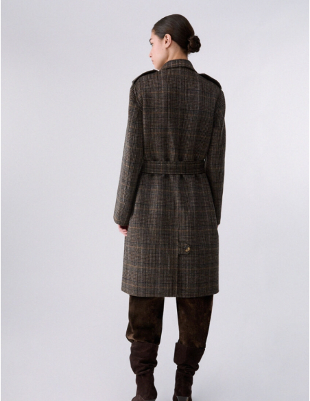 Liu Jo manteau à carreaux en laine